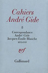 Cahiers Andr Gide, n8 : Correspondance : Andr Gide / Jacques-Emile Blanche par Blanche