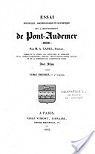 Essai historique et statistique de larrondissement de Pont-Audemer - Tome 1 par Canel