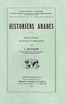 Historiens arabes pages choisies, traduites et prsentes par j. sauvaget par Sauvaget