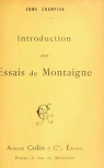 Introduction aux Essais de Montaigne par Champion