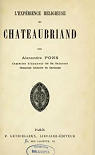 L'Exprience religieuse de Chateaubriand, par Alexandre Pons par Chateaubriand