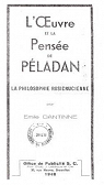 L'Oeuvre et la pense de Pladan, la philosophie rosicrucienne, par Emile Dantinne. Portrait grav par Poirel par Dantinne