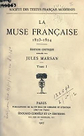 La muse franaise 1823-1824. dition critique publie par jules marsan. par Marsan