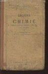 Leons de Chimie. D' aprs les programmes officiels du 18 Aot 1920 - 3me Anne. par Pastouriaux