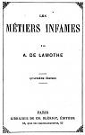 Les Mtiers infmes, par A. de Lamothe par Lamothe