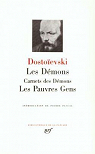 Les démons - Carnet des démons - Les pauvres gens par Dostoïevski