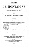 Michel de Montaigne. Par F. Bigorie de Laschamps par Franois de Bigorie de Laschamps