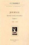 Oeuvres Completes - Journal. Vol 1 : 1895-1903 par Ramuz