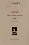 Oeuvres Compltes - Journal. Vol 3 : 1921-1947 par Ramuz