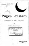 Pages d'Islam par Eberhardt