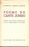 Pome du Cante Jondo par Garcia Lorca