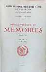 Procès-verbaux et mémoires - Années 1970 -1971 (t. 179) par Sciences belles-lettres et arts de Besançon et de Franche-Comté