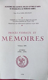 Procès-verbaux et mémoires - Années 1989-1990 (t. 189) par Sciences belles-lettres et arts de Besançon et de Franche-Comté