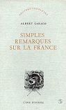 Simples remarques sur la France par Caraco