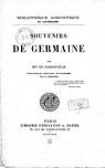 Souvenirs de Germaine par Bassanville