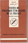 Textes de politique trangre de la France par Dalloz