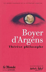 Thérèse philosophe ou Mémoires pour servir à l'histoire du P. Dirrag et de Mlle Eradice par Boyer Argens