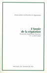 L'anne de la rgulation. Economie, institutions, pouvoirs (Numro 5, 2001-2002) par Recherche et Rgulation