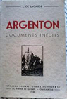 Argenton - Documents indits par Lagarde
