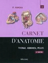Carnet d'anatomie : Tome 3, Thorax, abdomen, pelvis par Kamina