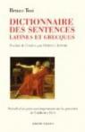 Dictionnaire des sentences latines et grecques par Tosi