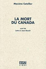 La mort du Canada suivi de Lettre  Jean Benot par Catellier