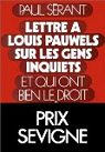 Lettre à Louis Pauwels par Sérant