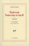 Nouveau Nouveau recueil, tome 1 : 1923-1942 par Ponge