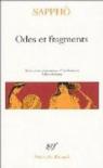 Odes et fragments : Edition bilingue par Sapphô ()
