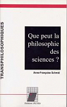 Que peut la philosophie des sciences ? (Transphilosophiques) par Schmid