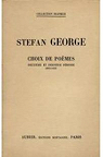 Choix de pomes : 1900-1933 par George