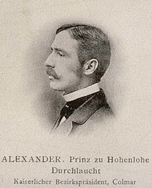 Prince Alexander de Hohenlohe